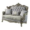 thumbnail image 3 of Acme Miliani Loveseat with 3 Pillows in Fabric & Antique Bronze Finish, 3 of 8