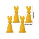 thumbnail image 3 of Xihbxyly Adornos Colgantes de Conejito de Pascua, de Tela de Algodón Suave, con Un Bonito Diseño de Cuadros y Rayas, Ideales para Mesa o Jardín, para Fiestas, Juego de 4, 18 X 8 Cm Cada Uno., 3 of 6