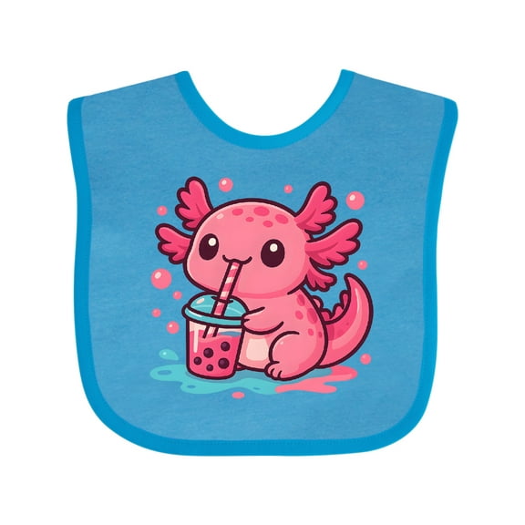 Inktastic Summer Axolotl Boys or Girls Baby Bib