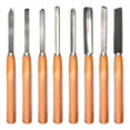 thumbnail image 1 of Juego de cinceles para torneado de madera, 8 piezas | FlixGrey Professional, 1 of 6