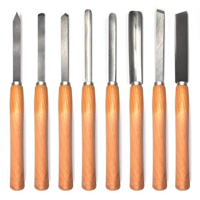 Juego de cinceles para torneado de madera, 8 piezas | FlixGrey Professional