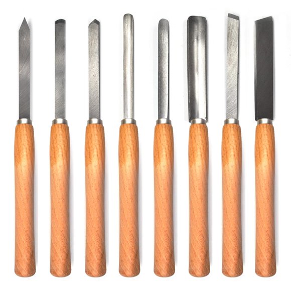 Juego de cinceles para torneado de madera, 8 piezas | FlixGrey Professional