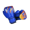 thumbnail image 2 of Guante de boxeo para niños de 6 oz, guantes de entrenamiento para niños y niñas para saco de boxeo. Azul, 2 of 9