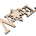 thumbnail image 2 of Krafty Supply 1/4" Birch Wood Noel Snowflake | Christmas Crafts | Merry Christmas wood | Christmas wreath | Christmas Door hanger | Wood Letter | Wood Words | Craft Letters | 22", 2 of 4