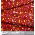 thumbnail image 2 of Soimoi Cotton Duck Fabric Birthday Theme Party Printed Craft Fabric by the Yard 56 Inch Wide, 2 of 3