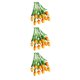 thumbnail image 2 of Flores artificiales decorativas Cateissary 10 piezas Naranja, 2 of 6