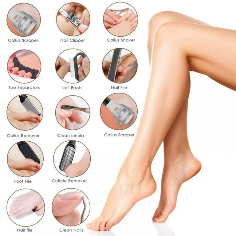 Unique Bargains 1Pc Foot File Removes Dead Skin Pedicure Foot Scrubber Dead  Skin Remover Pink ABS