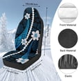 thumbnail image 7 of Uorisanigo Car Seat Covers for Front Seats – Premium Blue Polynesian Flowers Car Seats Cover Front Set 2 PCS, Universal Interior Accessories Covers for Cars Truck Van SUV Seat Protection, 7 of 7