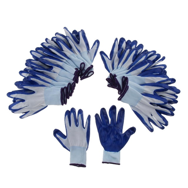 Guantes de Seguridad de Goma para Trabajo Resistentes a Productos Químicos para Aceite 12 Pares Resistentes Al Gloria Guantes de goma para trabajo pesado