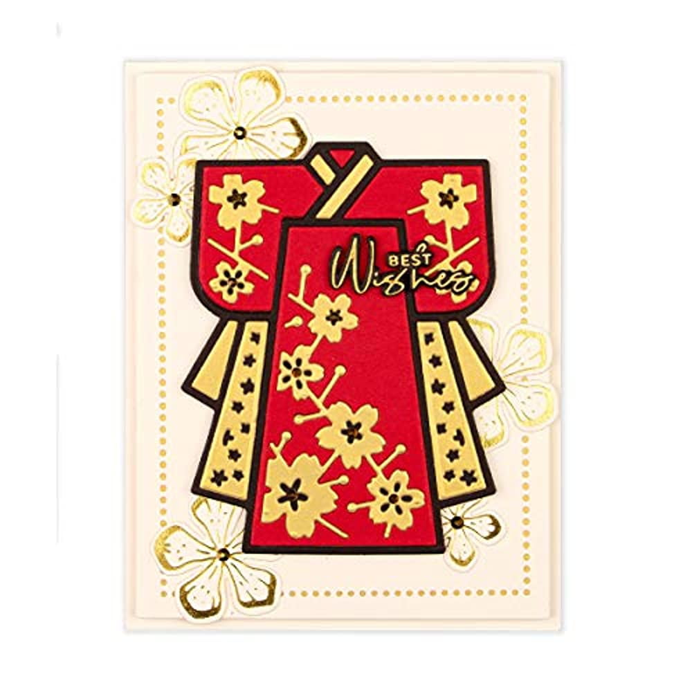 Set Di Fustelle Shapeabilities – Fiori Di Ciliegio Sakura – 6 Pezzi Per Big Scrapbooking E Crafting – Spellbinders - 5