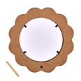 thumbnail image 2 of Plaid Unfinished Wavy Circle Wood Frame, 2 of 4
