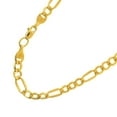 thumbnail image 4 of JewelStop 14k Semi-Solid Yellow Gold 5.4 mm Lite Figaro Chain Necklace, Lobster Claw Clasp-20 Inches, 4 of 5