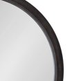 thumbnail image 4 of Kate and Laurel Uldrich Modern Round Wall Mirror, 24 inch Diameter, Black, Decorative Round Mirror for Wall, 4 of 9