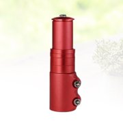 TAILTOSS 1Set Stem Extend Mount Red Aluminum Alloy for Height Adjustment and Pressure Relief