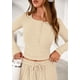 thumbnail image 5 of Conjunto Coordinado PRETTYGARDEN 2 Piezas Beige XL con Camisa Henley, 5 of 8