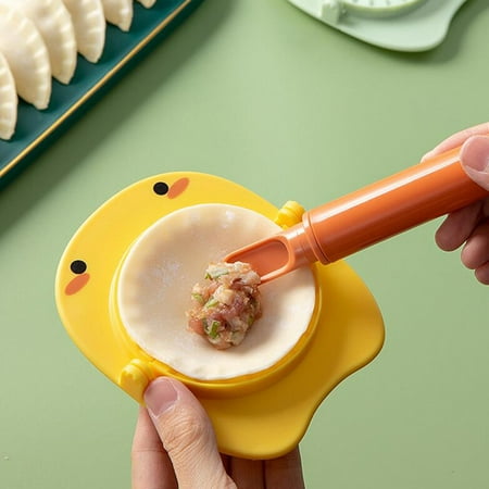 

Hadanceo Wonton Mold Sturdy 2Pcs/Set Easy Clean Durable Dumpling Press Mold DIY Modern Cookware Supplies
