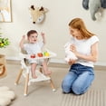 thumbnail image 3 of Patiojoy 3 in 1 High Chairs for Babies and Toddlers, Eat and Grow Convertible Highchair with Foot Rest Beige, 3 of 9