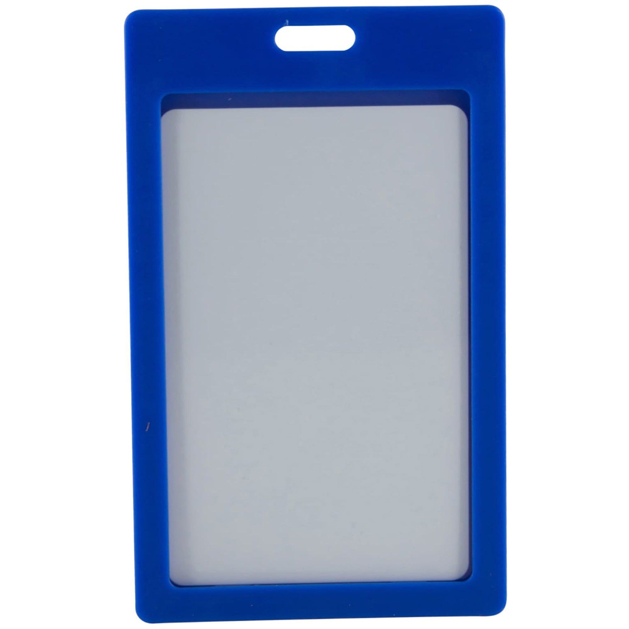 SICURIX Badge Holder - Vertical, Blue, 6 / Pack (Quantity)