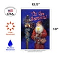 thumbnail image 2 of Toland Home Garden Red and Blue "Tis the Season!" Lamp Post Santa Christmas Outdoor Rectangular Mini, 2 of 5