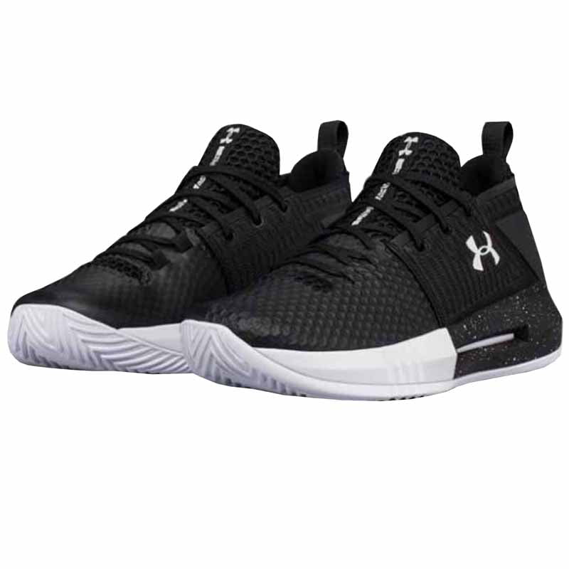 Low Basketball Shoe, Black/White 