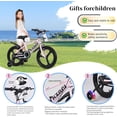 thumbnail image 5 of Ambifirner 16" Bike for 4-7 Year Olds - Adjustable Training Wheels & Safety Basket Water Bottle-High Steel Frame, 5 of 9