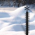 thumbnail image 4 of Snow Gauge Metal Snow Measuring Stick Handmade Snowflake Snowfall Measuring Gauge Garden Stakes, 4 of 8