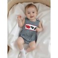 thumbnail image 4 of BemeyourBBs Baby Boy Plaid Romper Summer Round Neck Sleeveless Jumpsuits, 4 of 9
