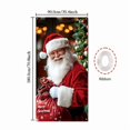 thumbnail image 3 of Dmlowu Christmas Door Cover 35x71in, Thick Fabric Holiday Door Curtain with Hanging Rope, Easy Install Front Door Wall Decoration for Xmas Party, 3 of 6