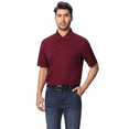 thumbnail image 5 of Zfeel High Performance Pure Dry Fit Poly Polos T-shirt for Men Short Sleeve Maroon Color Casual Tee 6 oz 100% Polyester Pure Poly Collared Shirt, Size-S, 5 of 6