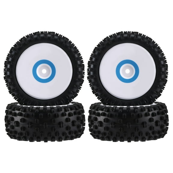 4Pcs Front and Rear Tires Wheel Tyre for 124017 1/12 RC Car Upgrade Parts Spare Accessories