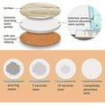 thumbnail image 3 of SUSWIM Drink Coasters with Holder, Absorbent Coaster Sets of 6, Marble Style Ceramic Drink Coaster for Tabletop Protection,Suitable for Kinds of Cups, Wooden Table, Cool Home Decor, 4 Inches, 3 of 8