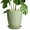 Bright Green, variant on 8 inch Ceramic Planter - Round Modern Flower Pots with Drainage Hole & Saucer for Women & Mom on Mother's Day, for Orchids & Flowers, Matte White