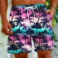 thumbnail image 1 of Puntoco Pantalones Cortos De Playa Para Hombre, Pantalones Cortos Estampados Con Bolsillo Con Cordón, Azul Claro Xxxxxl,Pantalones Cortos Hombre, 1 of 5