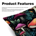thumbnail image 2 of Mushroom Covers - Set of 2 Throw Pillow Covers with Unique Patterns for Living Room Decor - Available in 16x16, 18x18, and 20x20 Inches Throw Pillows for All Occasions, 2 of 6