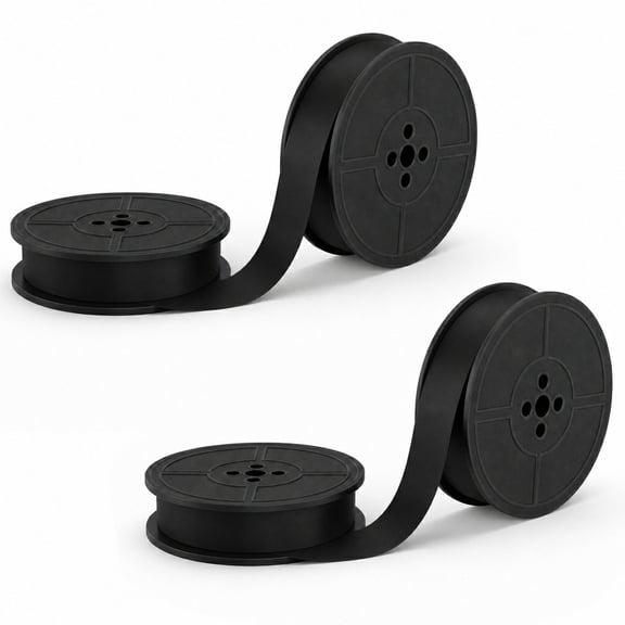 BlinkLLX 2 Pairs Black Universal Twin Spool Vintage Typewriter Ink Ribbon