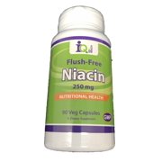 Flush-Free Niacin (Vitamin B-3) Dietary Supplement Capsules For Nutritional Health (250 mg) (1)