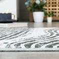 thumbnail image 3 of Hasoo Runner Rug 2' x 6' Washable Rugs for Hallway Abstract Geometric Striped Carpet Modern Rug, Gray, 3 of 7