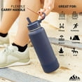 thumbnail image 2 of Hydrapeak 26oz Sport Insulated Water Bottle with Straw or Chug Lid, Leak & Spill Proof, Keeps Drinks Cold for 24 Hours, Hot for 12 Hours, Premium Stainless Steel Water Bottles (26oz, Orchid), 2 of 9