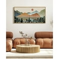 thumbnail image 2 of SHENIFY Set Lake Sunrise Pine Tree Forest Landscape Mountain Wall Art 20x40in Natural Framed Nature Scenry Wilderness Farmhouse Rustic Modern Art Decorative for Living Room Bedroom, 2 of 5
