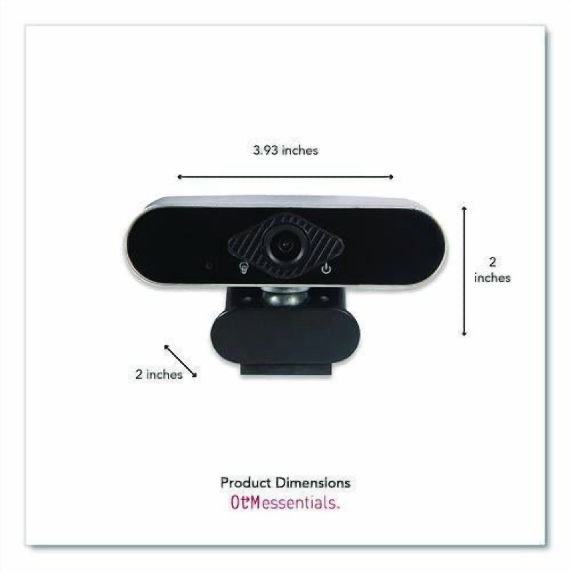 HD Elite Portable Webcam, 1920 pixels x 1080 pixels, 2 Mpixels, Black | Bundle of 2