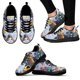 thumbnail image 1 of Zapatos con estampado de gato para mujer, zapatillas cómodas y transpirables de moda, regalo para amantes de los gatos, zapatos casuales blancos, 1 of 6