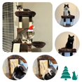 thumbnail image 4 of Árbol para gatos YITAHOME con caja de arena, color marrón, 4 of 7