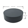 thumbnail image 5 of Elementi Rome Coffee Table End Table Set of 3 for Indoor Outdoor Patio Tables Outdoor Furniture Coffee Table Set Side Table Living Room Furniture Center Table Nightstand Concrete, Slate Black - Round, 5 of 7