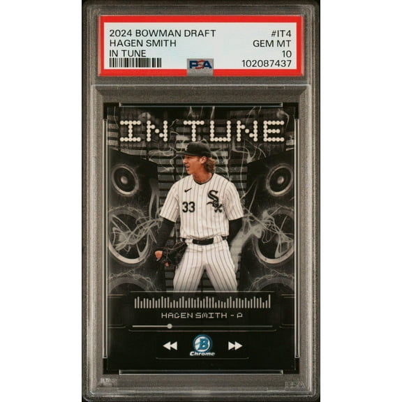 Graded 2024 Topps Bowman Draft Hagen Smith #IT4 In Tune Rookie RC Baseball Card PSA 10 Gem Mint