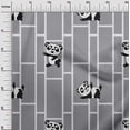 thumbnail image 3 of oneOone Viscose Chiffon Gray2 Fabric Panda Animal Fabric For Sewing Printed Craft Fabric By The Yard 42 Inch Wide, 3 of 4