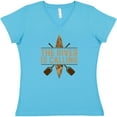 thumbnail image 3 of Inktastic Kayaking River is Calling Kayak Women's V-Neck T-Shirt, 3 of 5