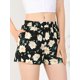 thumbnail image 2 of INSPIRE CHIC Pantalones Cortos De Playa De Verano Con Bolsillos De Cintura Elástica Casual Floral Para Mujer Negro L, 2 of 6