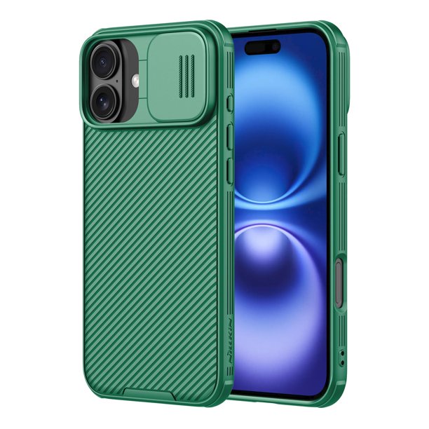 Funda Nillkin para iPhone 16 6.1" Verde Delgado y Antigolpes