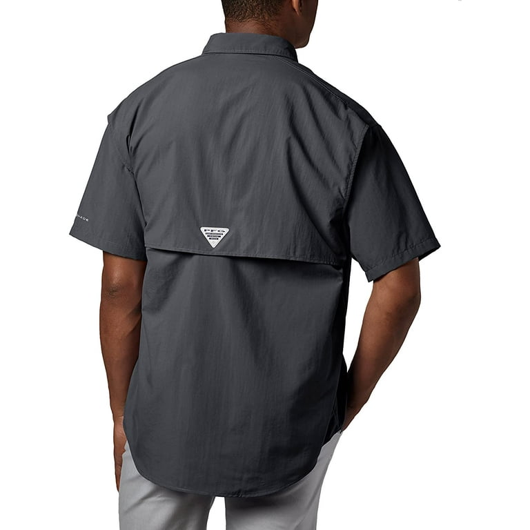 Columbia Mens PFG Bahama II Short Sleeve Shirt - Big , Black, 5X