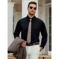 thumbnail image 7 of sogami Men's Stretch Long Sleeve Dress Shirt Wrinkle Free Formal Shirt, 7 of 7